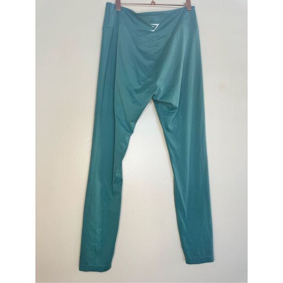 Gym Shark Teal Blue Green Leggings Size Large - Picture 4 of 5